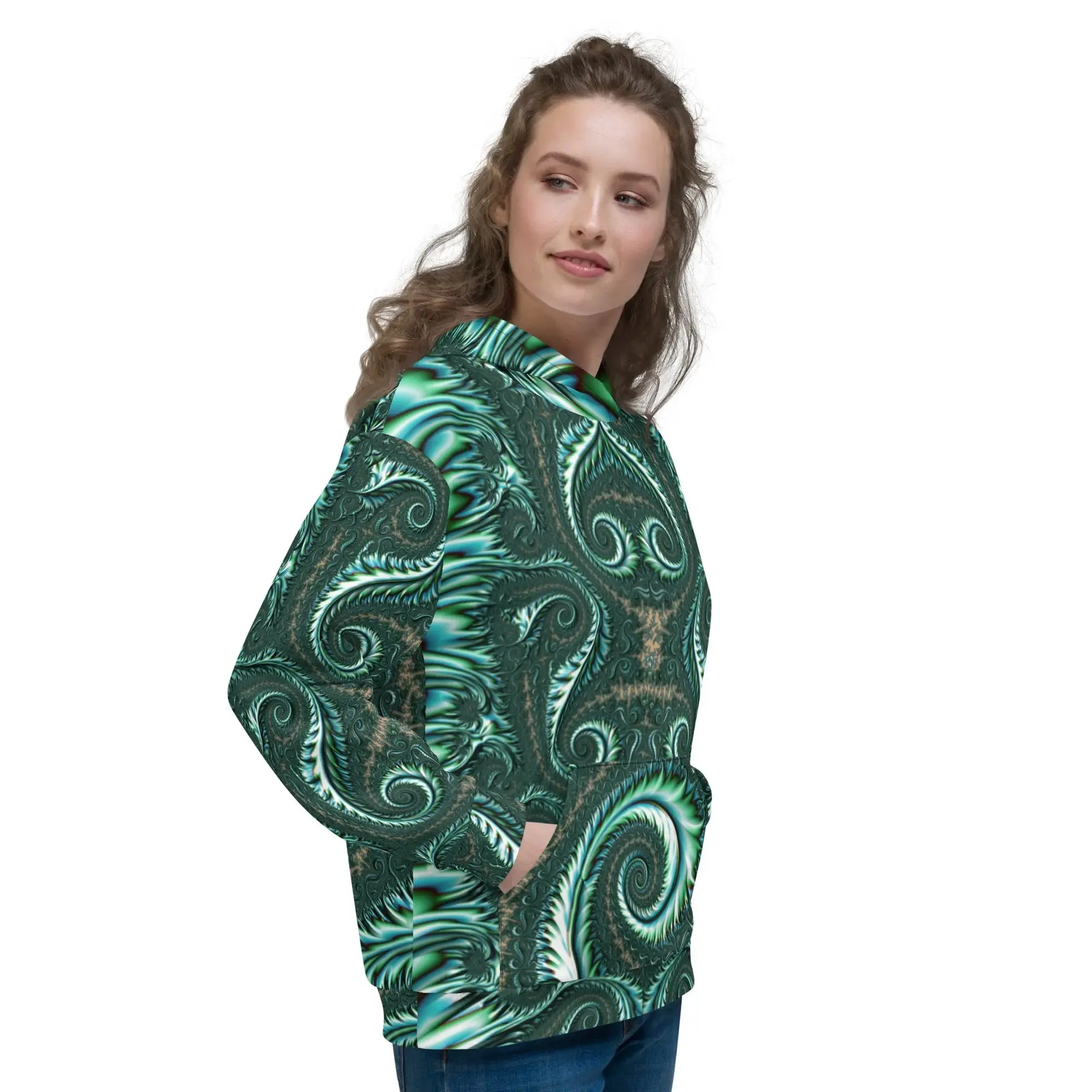"Fractal Fern" Collection - Unisex Hoodie