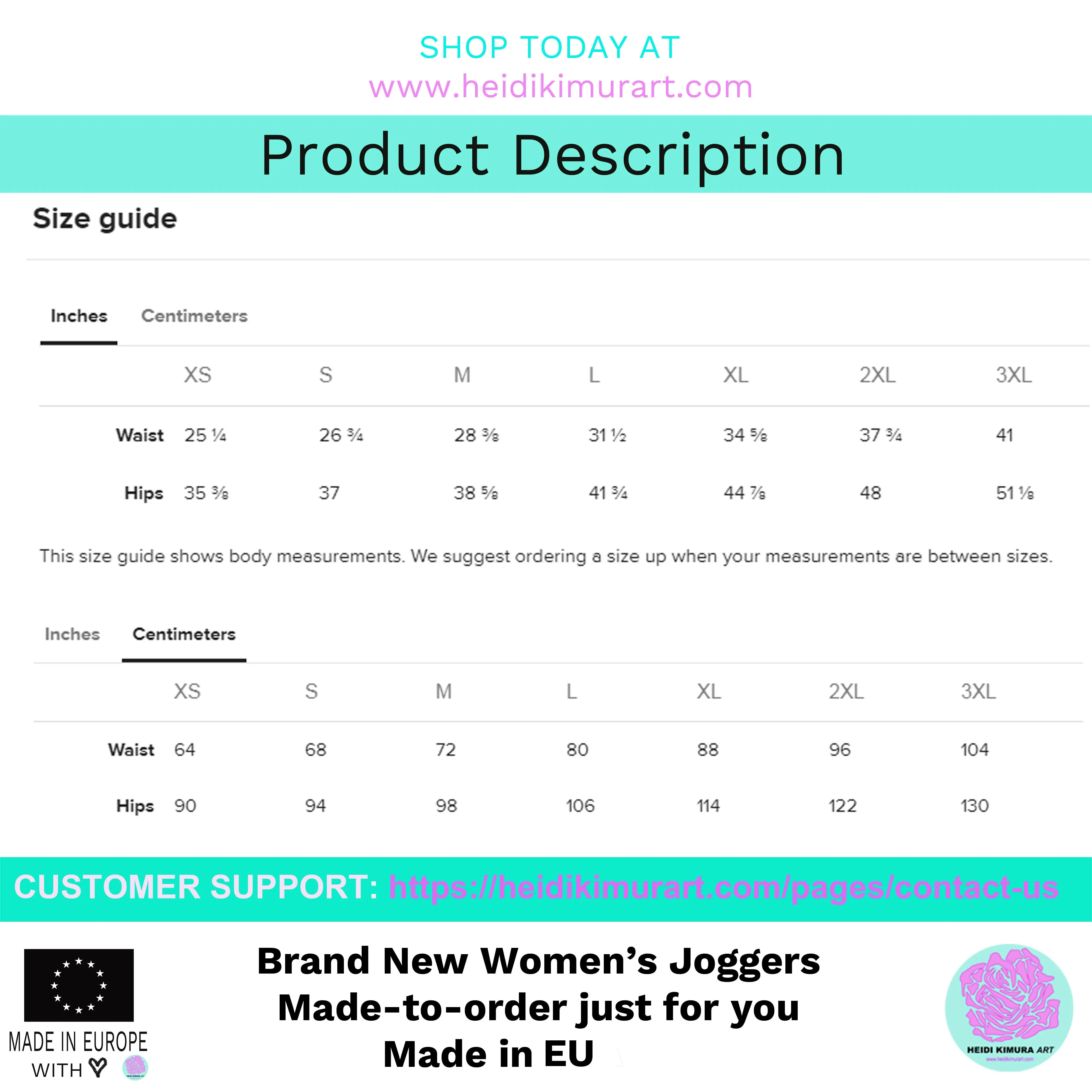 Rainbow Women's Joggers, Ombre Print Slim Fit Luxury Ladies' Cozy Sweatpants-Made in EU
