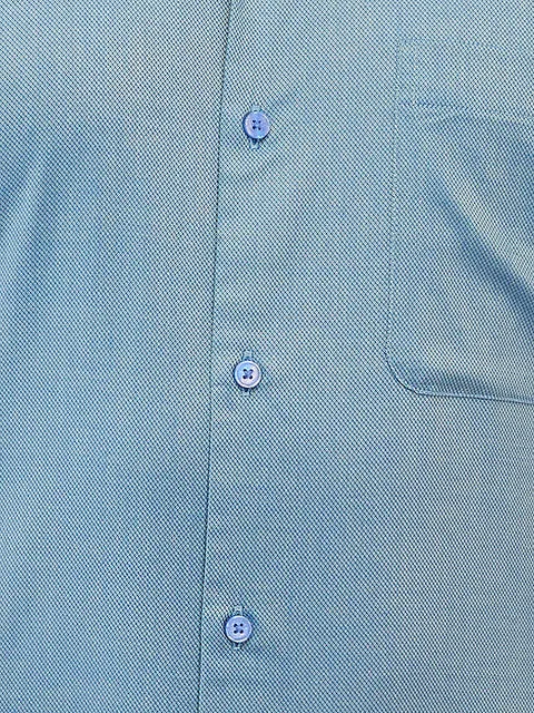 Raymond Men Blue Structured Regular Fit Cotton Formal Shirt