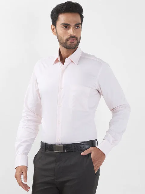 Raymond Men Orange Structured Regular Fit Cotton Formal Shirts