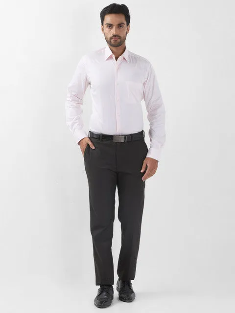 Raymond Men Orange Structured Regular Fit Cotton Formal Shirts