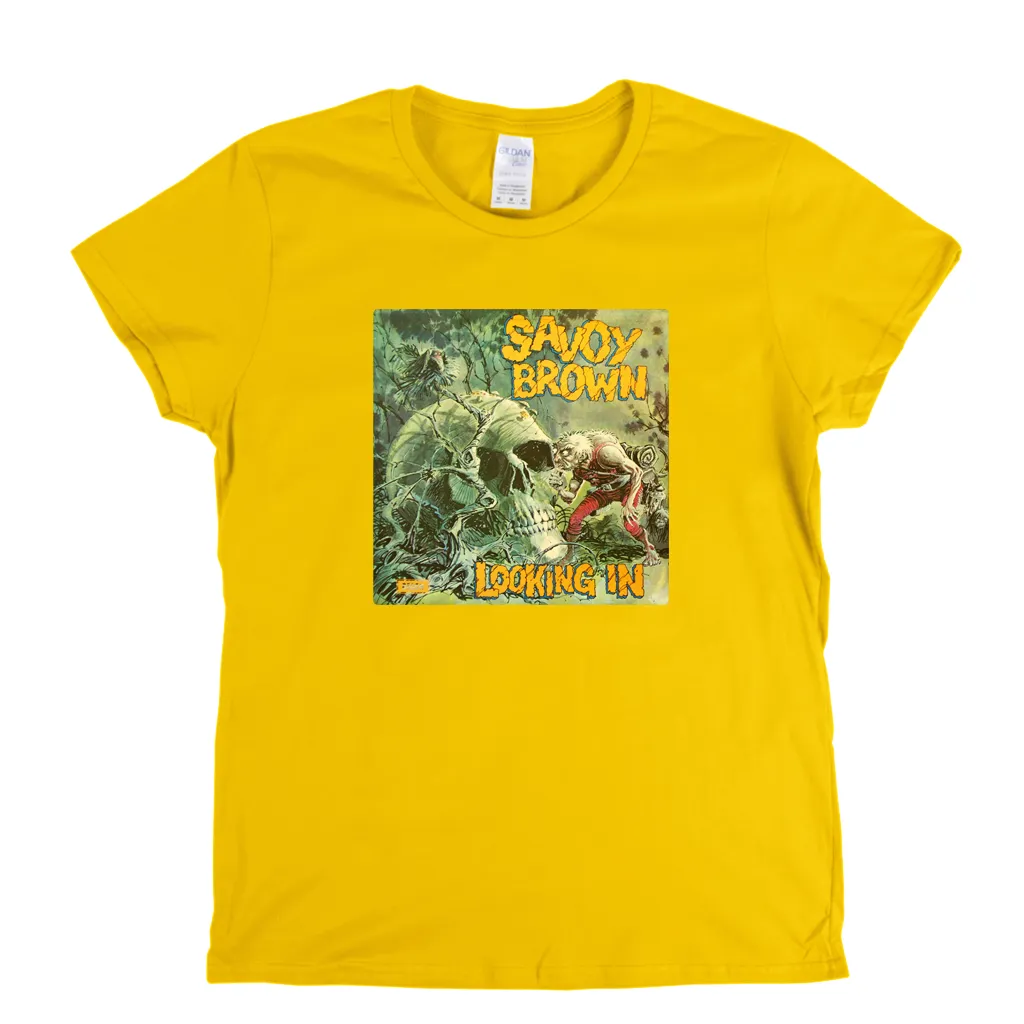 Savoy Brown Looking In Womens T-Shirt