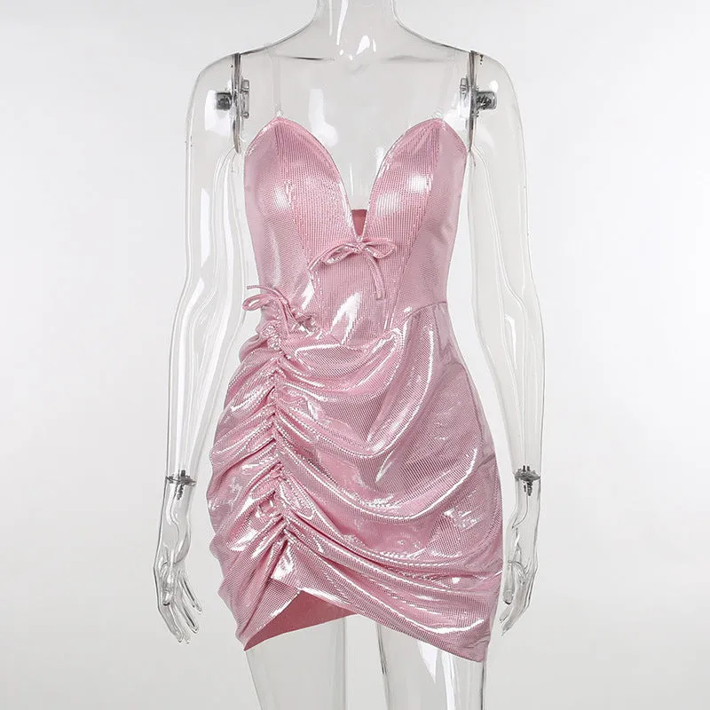 Sizzling Hot Sister Short Shimmer Bodycon Dress
