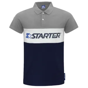 Starter Impulse Logo Mens Navy/Grey Polo Shirt