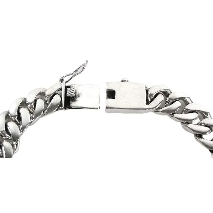 Sterling Silver Mens Cuban Link Chain Necklace