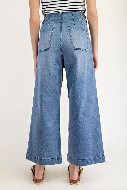 Straight Leg Trouser Crop Jeans