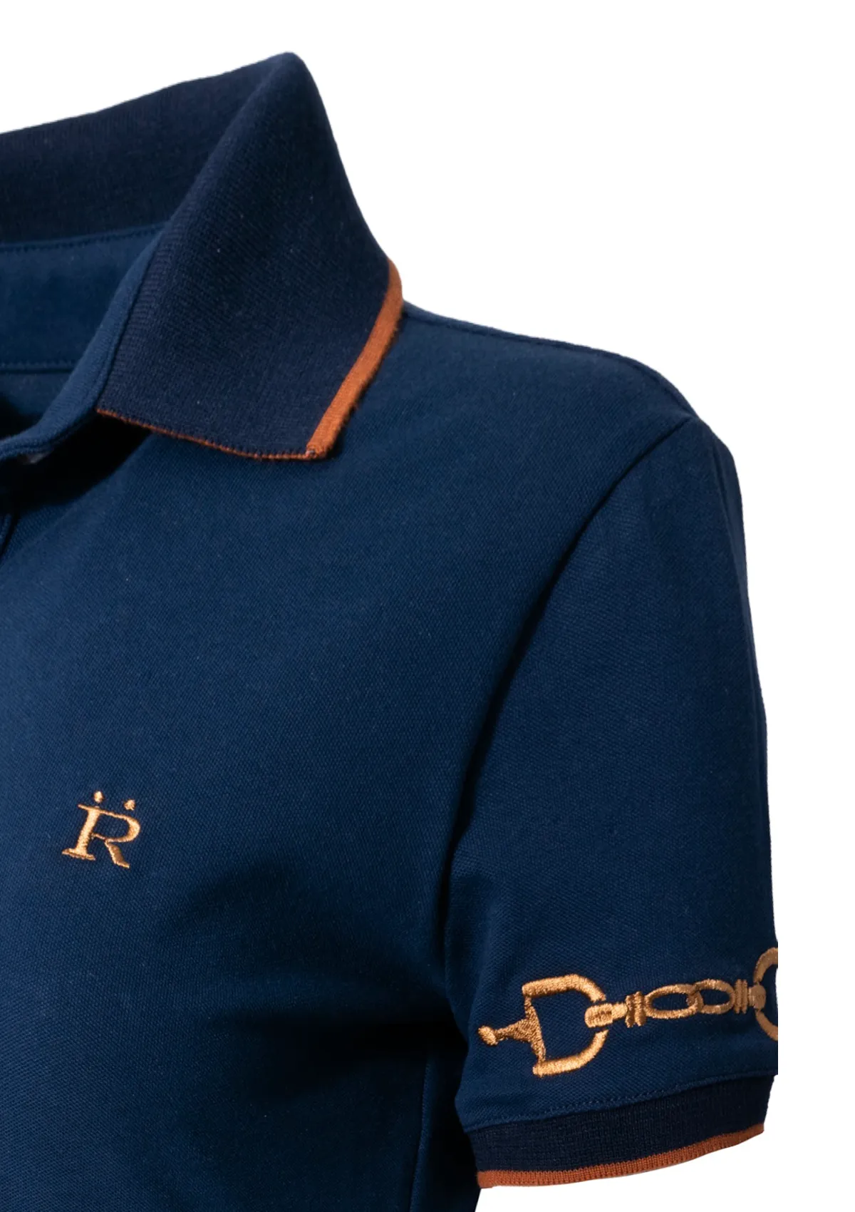 The Equestrian Polo - Navy with cognac
