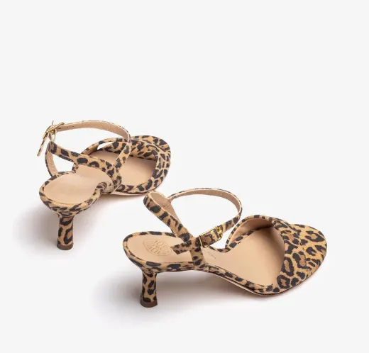 UNISA Leopard Print  Heeled Sandal Nahia