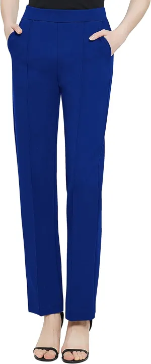 Urban CoCo Women's Yoga Dress Pants Stretchy Casual Slacks Straight Leg Work Pants with Pockets