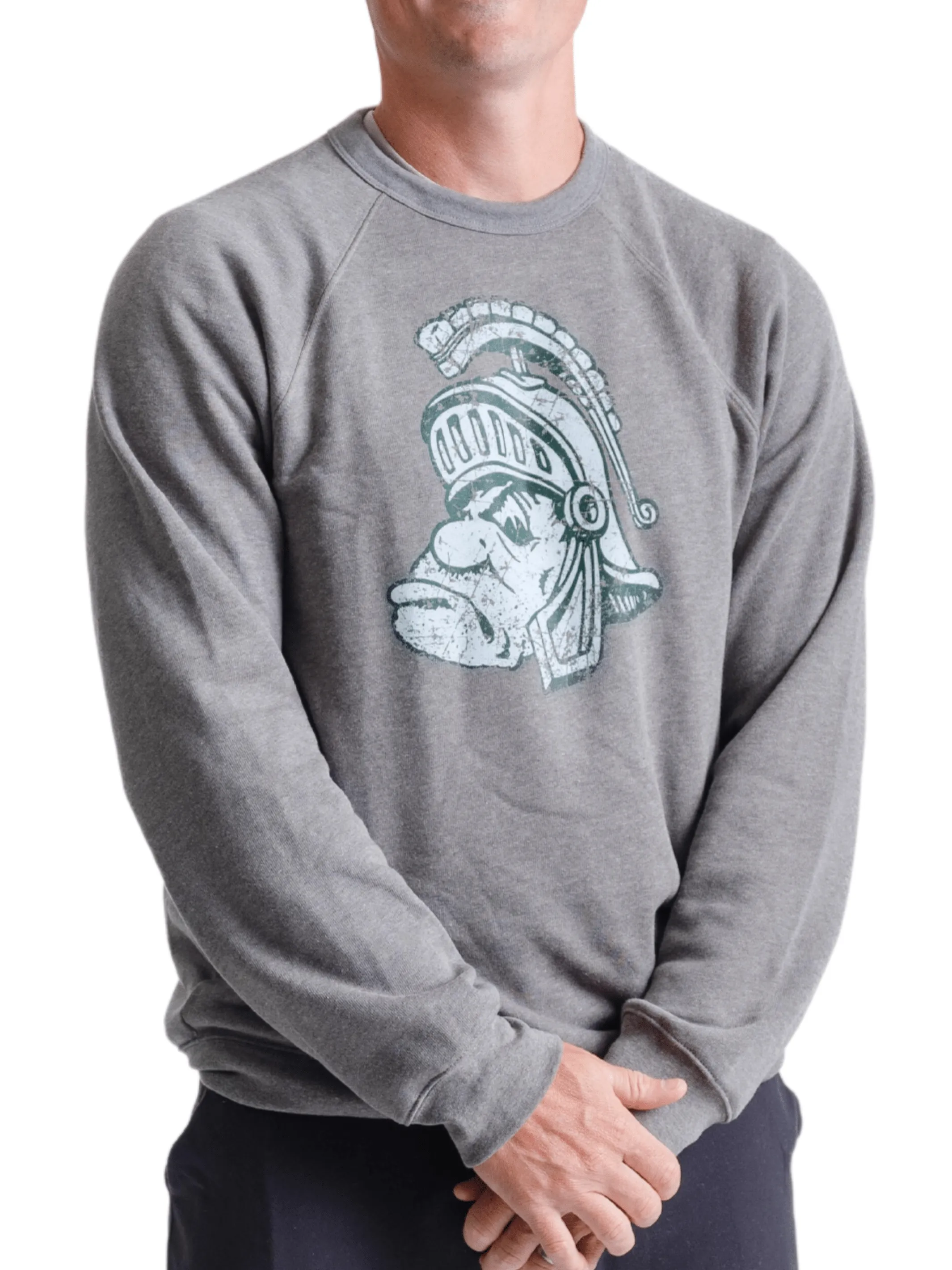 Vintage Michigan State Crewneck Sweatshirt with Gruff Sparty Print
