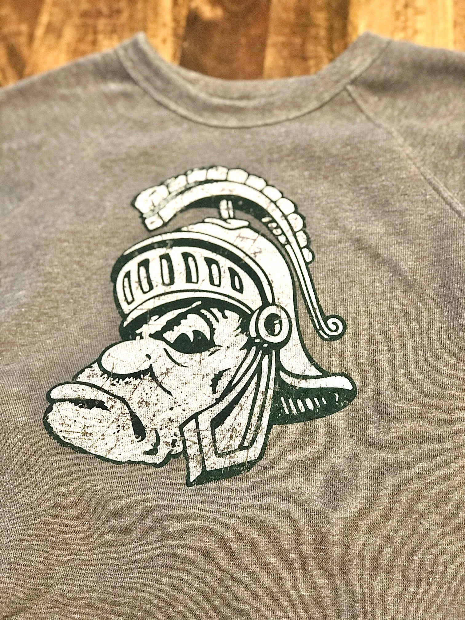 Vintage Michigan State Crewneck Sweatshirt with Gruff Sparty Print