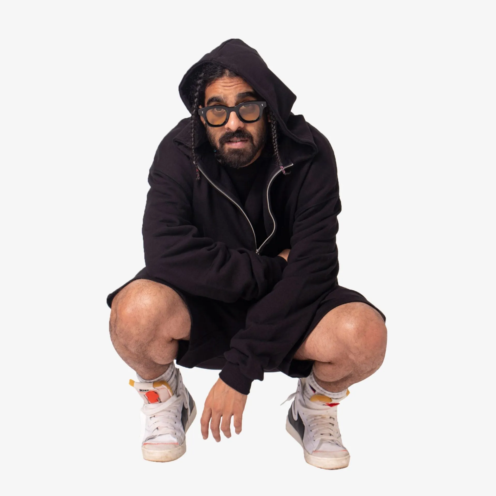 Wake Your Dreams | ZIPPED HOODIE  { TWILIGHT BLACK