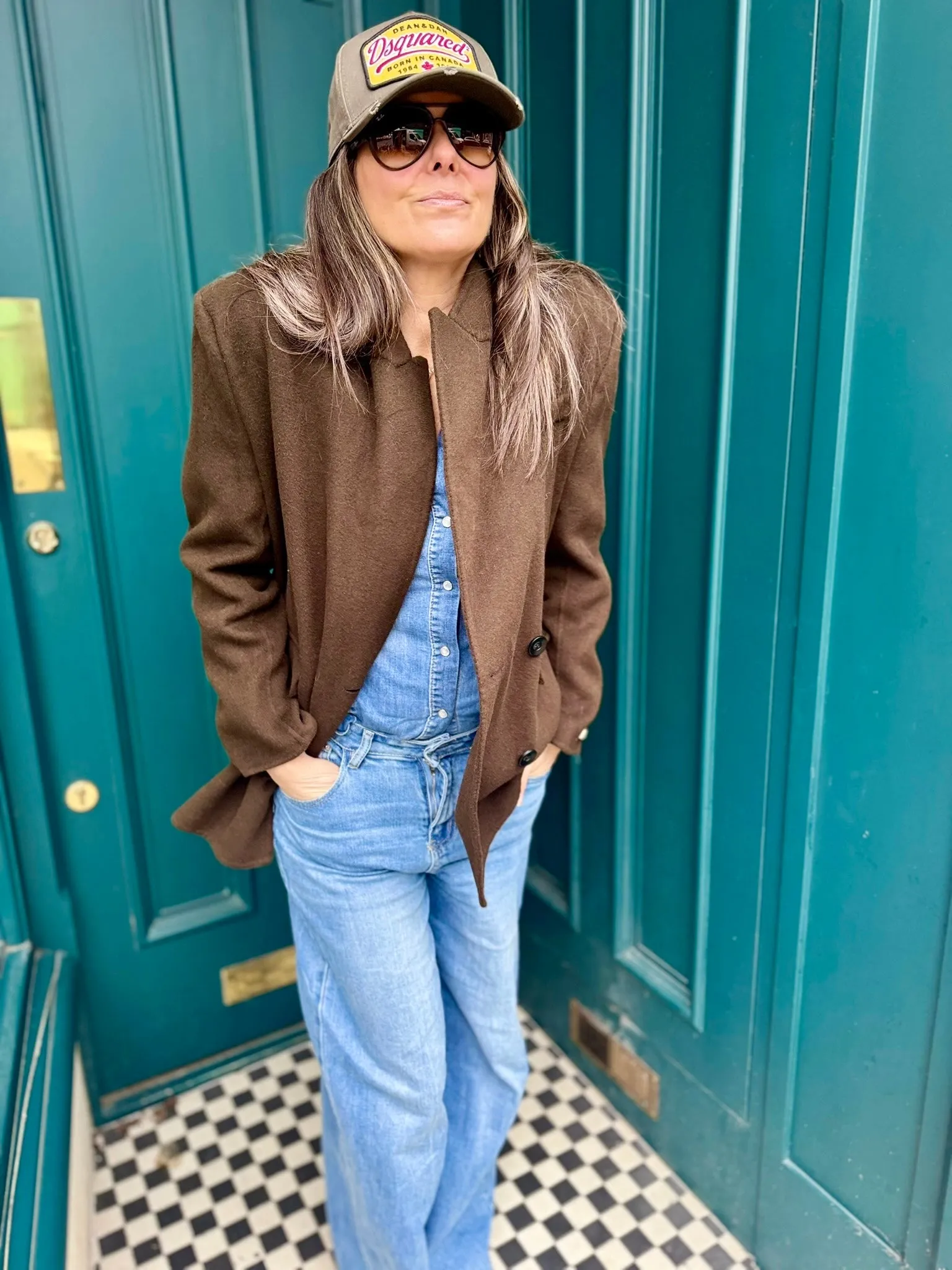 Willow Oversized Wool Blazer - Chocolate