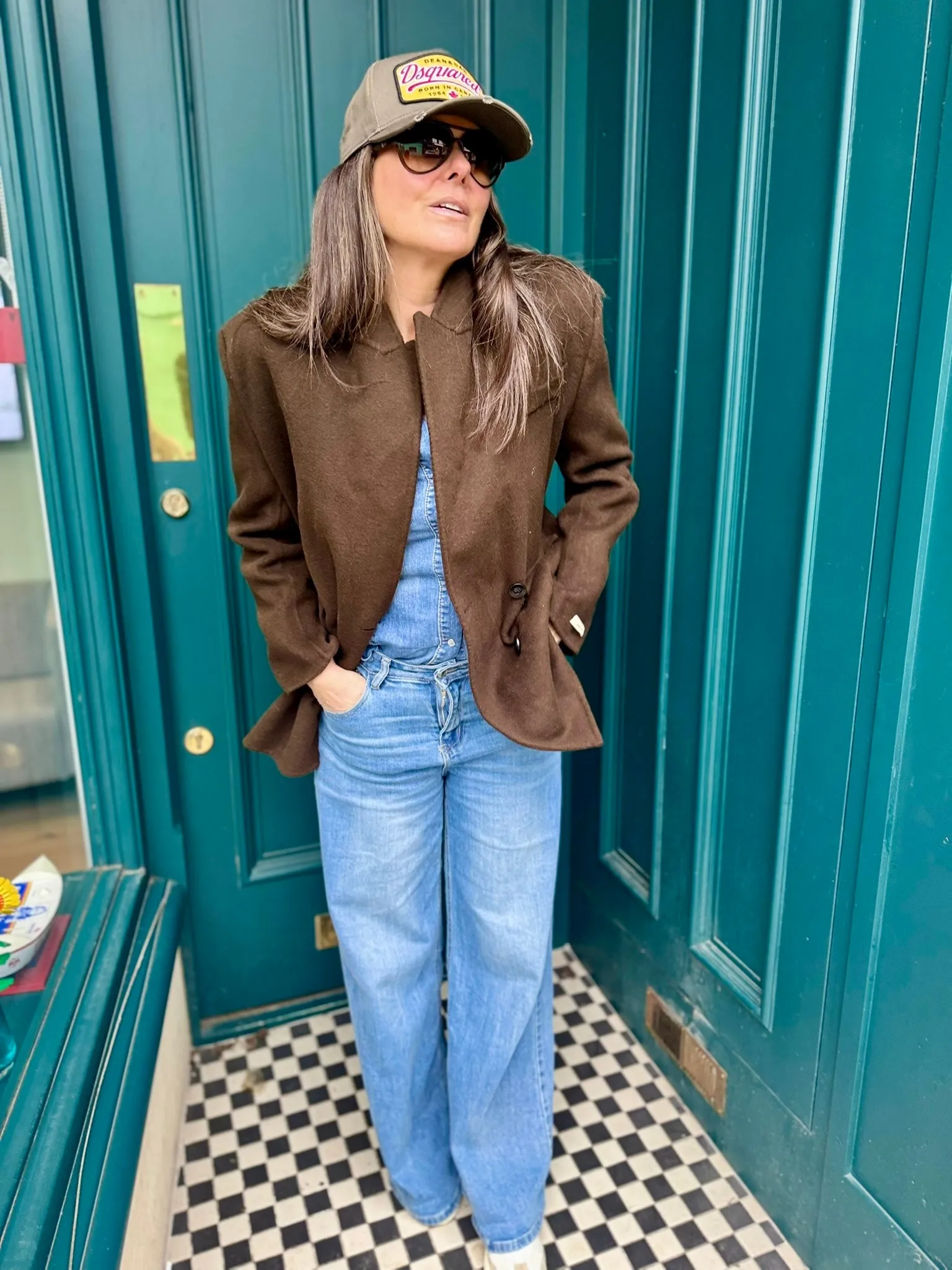 Willow Oversized Wool Blazer - Chocolate