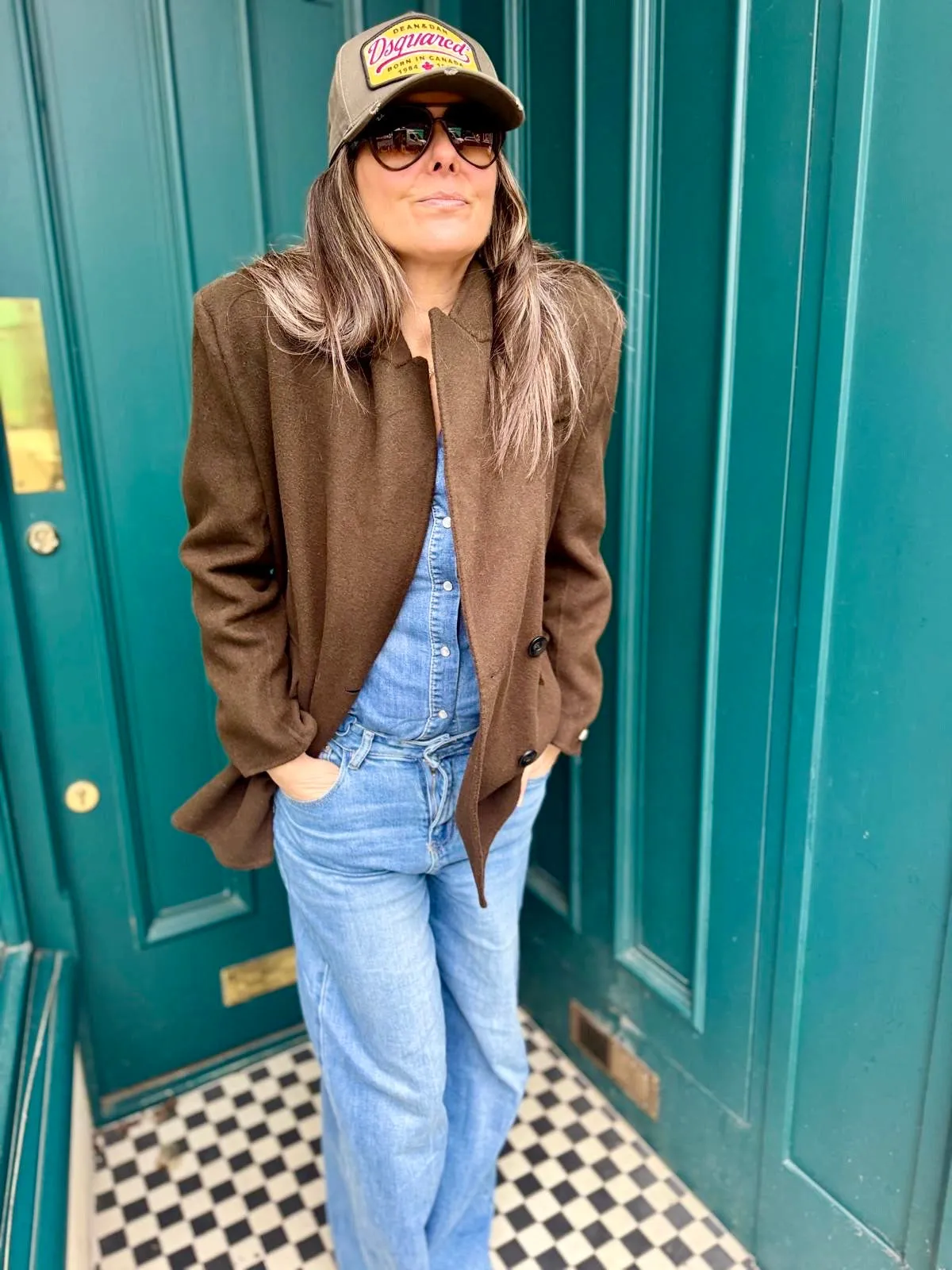 Willow Oversized Wool Blazer - Chocolate