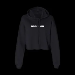 Womens Bolt Cutter Crop Hoodie / Black