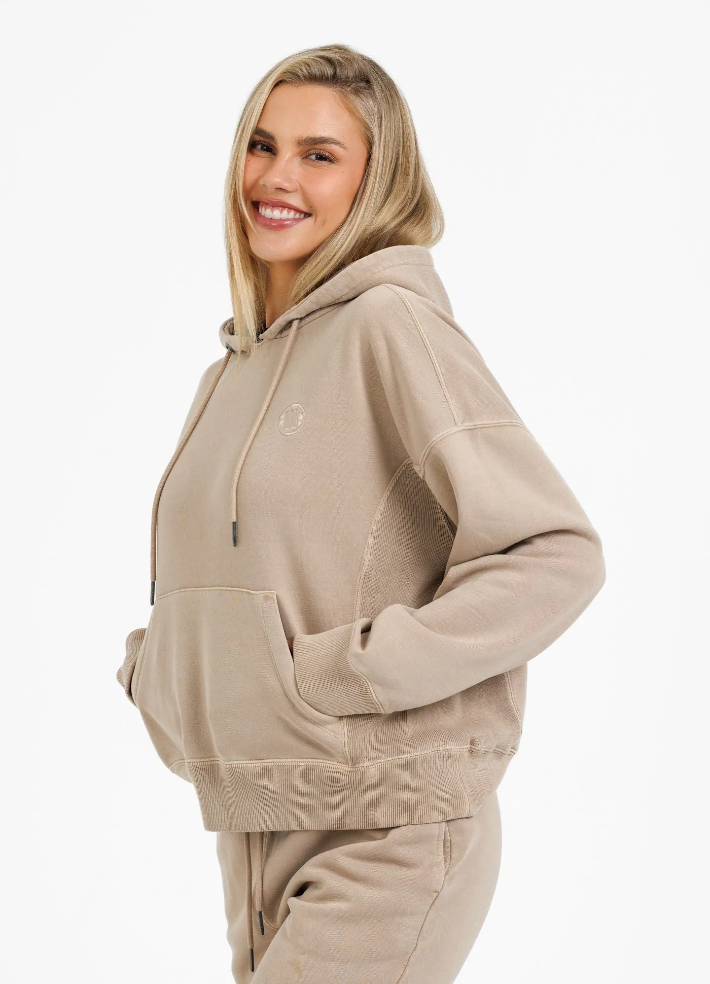 Women's hoodie Washed Manzanita - Sand