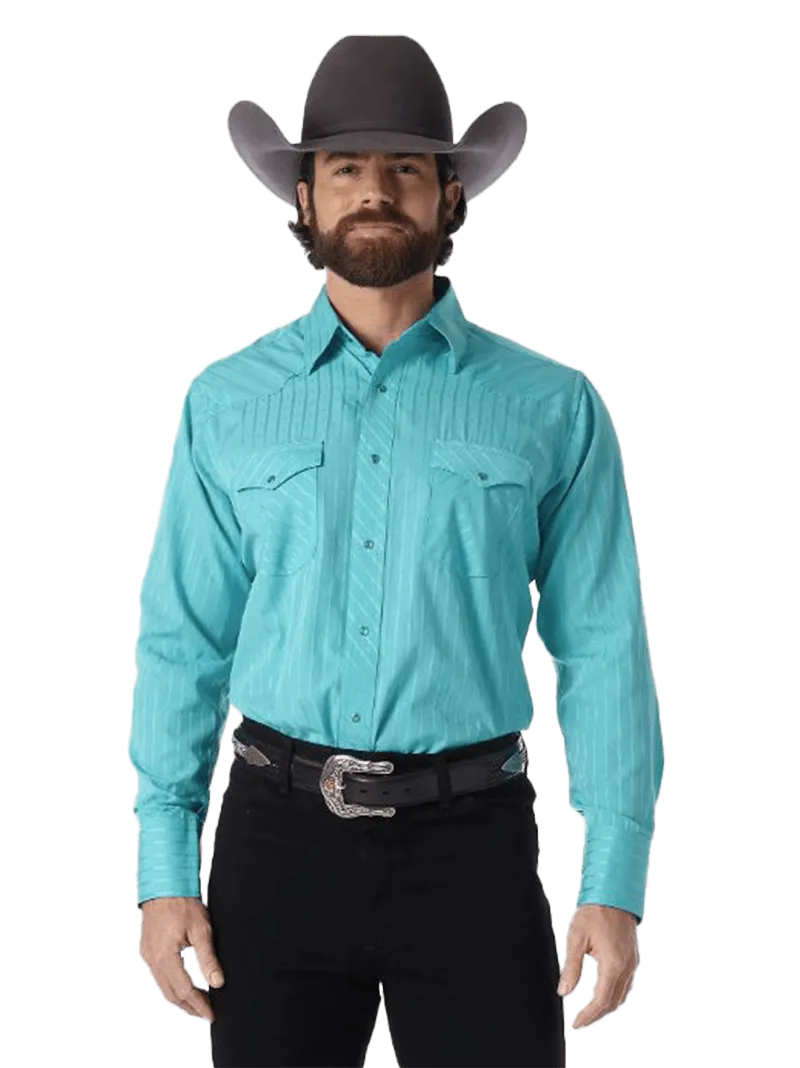 Wrangler Men's Sport Western Long Sleeve Shirt