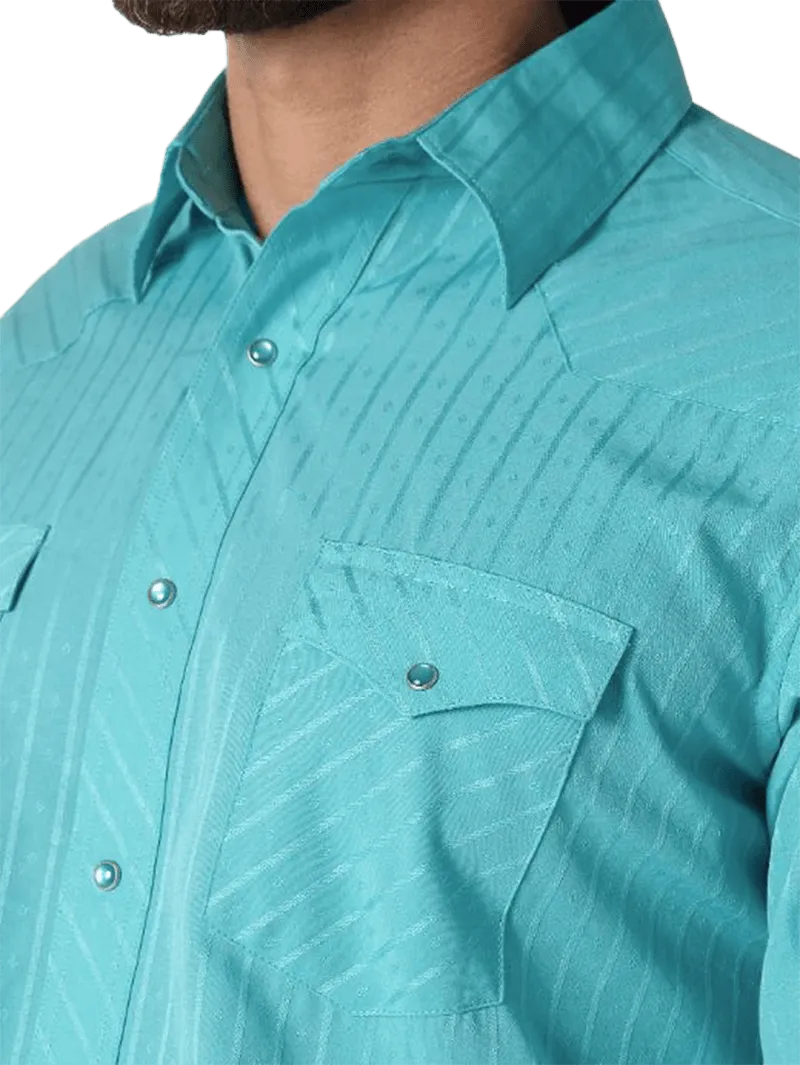 Wrangler Men's Sport Western Long Sleeve Shirt