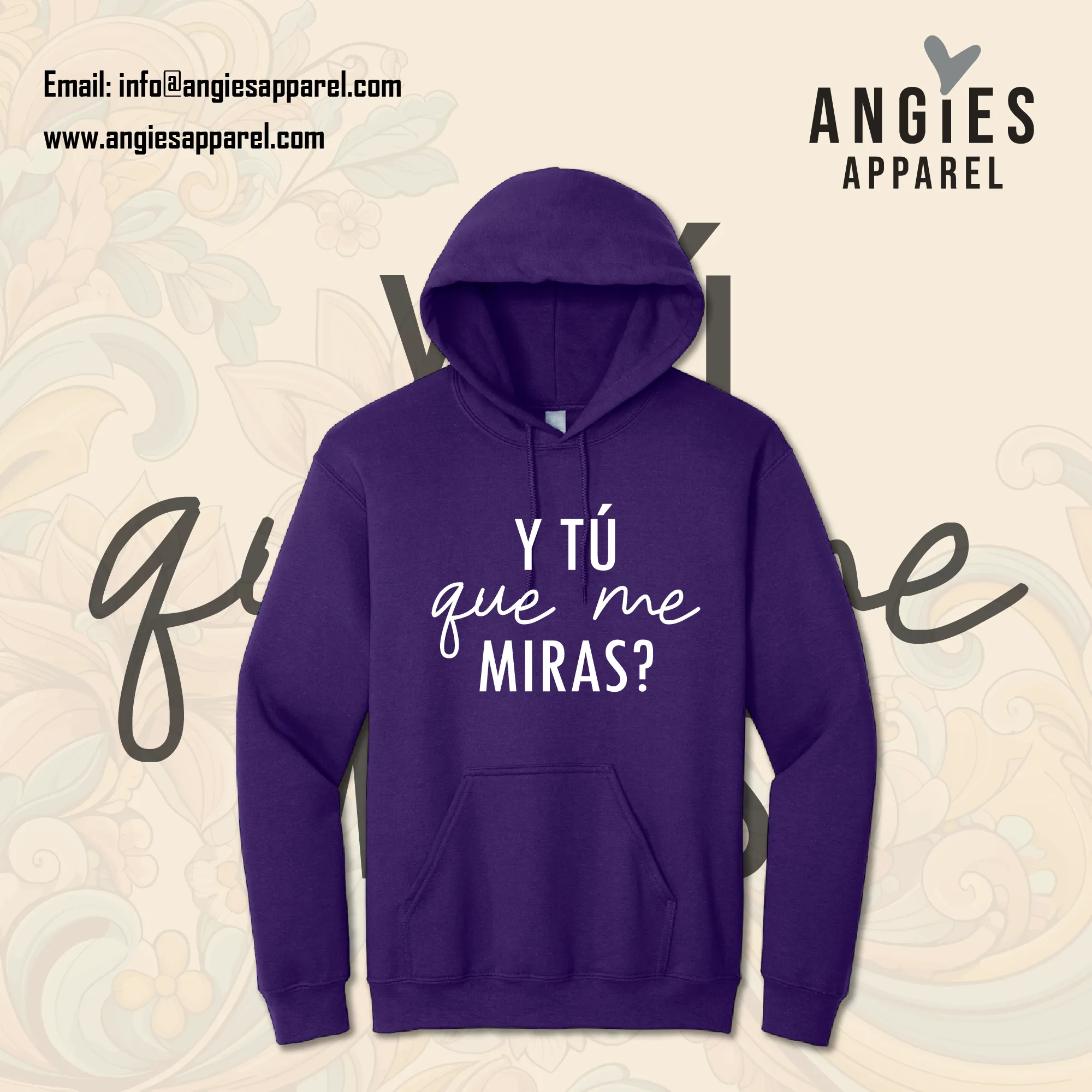 Y tú que Miras Hoodie - Plus Size
