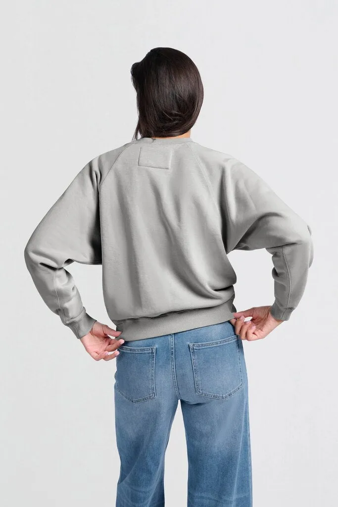 YAYA - Trui Raglan Sweater Harbor Mist Grey