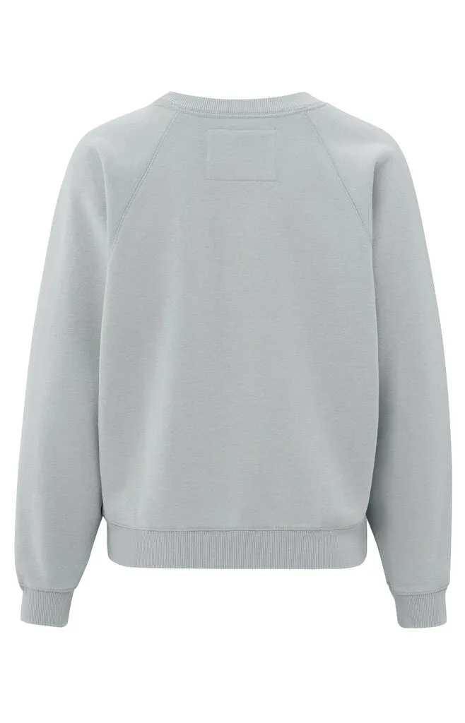 YAYA - Trui Raglan Sweater Harbor Mist Grey
