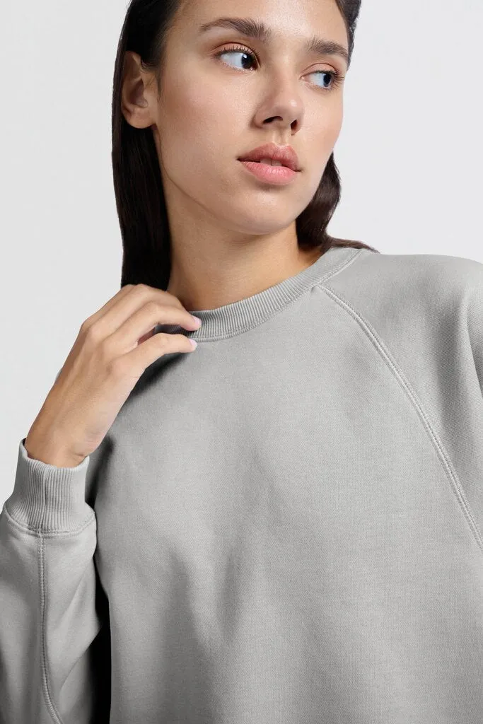 YAYA - Trui Raglan Sweater Harbor Mist Grey